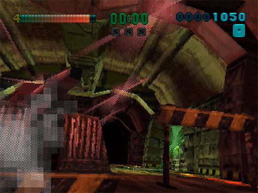 Tunnel B1 title screen for Sega Saturn